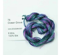 Шёлковое мулине Dinky-Dyes S-076 Ocean Grove